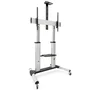 Tooq FS20300M-B Soporte de Suelo con Ruedas Inclinable Ajustable para TV 60-100" hasta 100kg con Bandejas DVD y Webcam